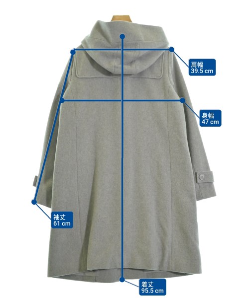 UNTITLED（アンタイトル）ダッフルコート グレー サイズ:4(XL位) レディース/2200624390022