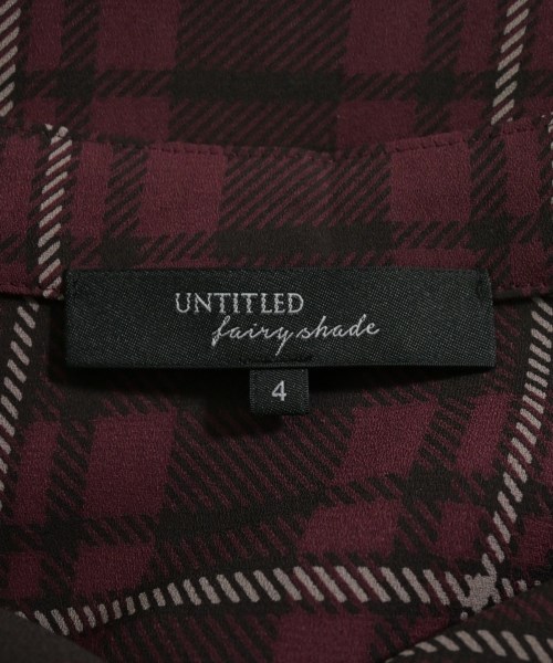 UNTITLED（アンタイトル）ブラウス 赤 サイズ:4(XL位) レディース/2200636983274