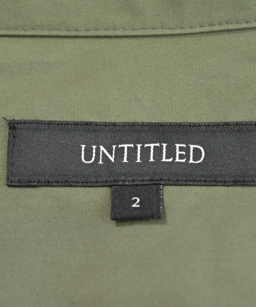 UNTITLED（アンタイトル）シャツワンピース カーキ サイズ:2(M位) レディース/2200624595021
