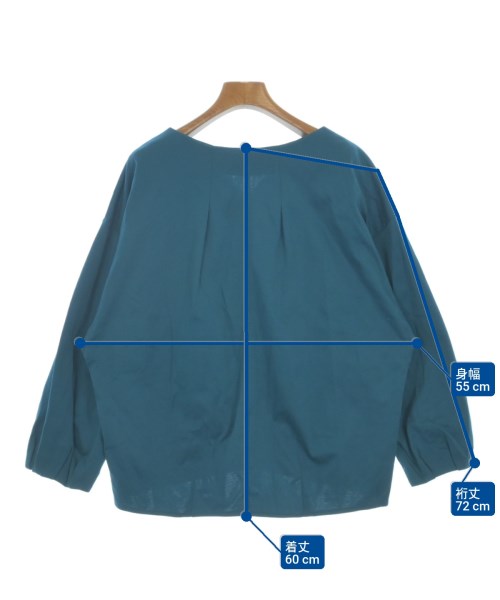 UNTITLED（アンタイトル）Tシャツ・カットソー 青 サイズ:2LT(XL位) レディース/2200623632031