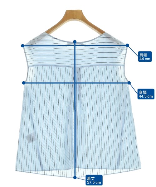 UNTITLED（アンタイトル）ブラウス 青 サイズ:2(M位) レディース/2200620798112