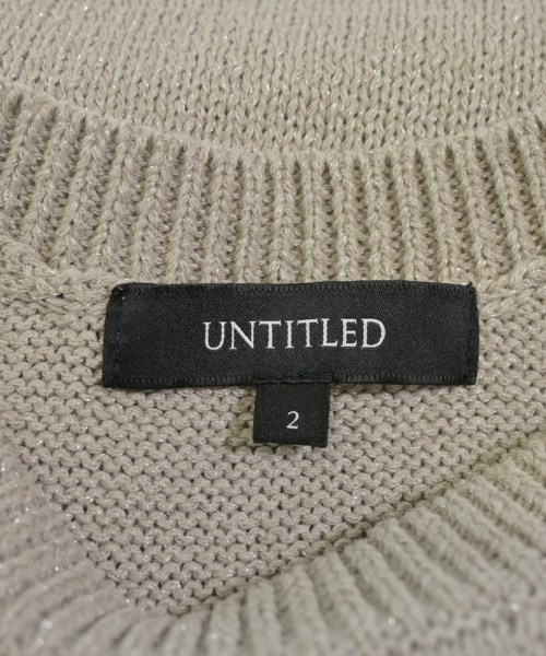 UNTITLED（アンタイトル）ニット・セーター ベージュ サイズ:2(M位) レディース/2200632025268