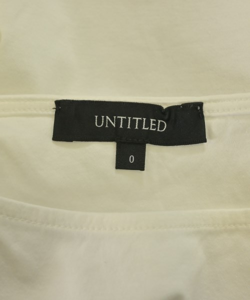 UNTITLED（アンタイトル）Tシャツ・カットソー 白 サイズ:0(XS位) レディース/2200627705052