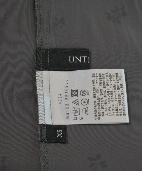 UNTITLED（アンタイトル）ブラウス グレー サイズ:XS レディース/2200631605218