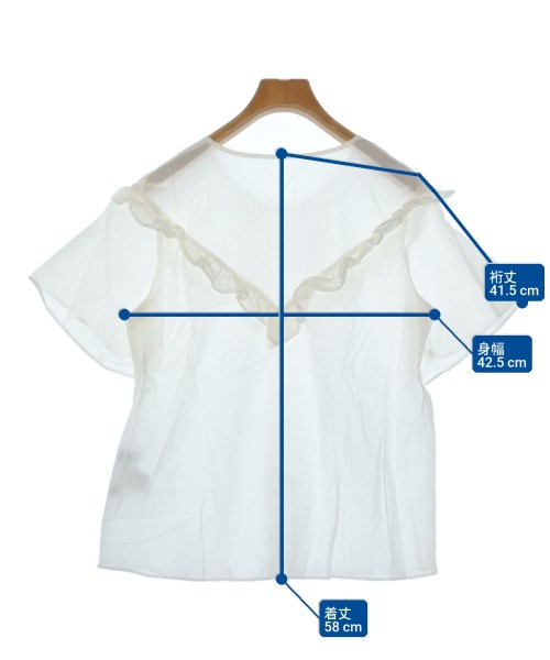 UNTITLED（アンタイトル）ブラウス 白 サイズ:1(S位) レディース/2200631605270