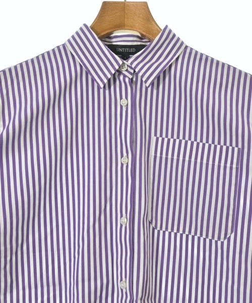 UNTITLED（アンタイトル）カジュアルシャツ 紫 サイズ:1(S位) レディース/2200641070013