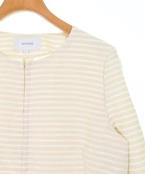 UNTITLED（アンタイトル）ノーカラージャケット ベージュ サイズ:3(L位) レディース/2200641137013