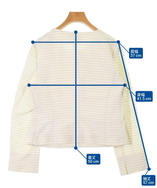 UNTITLED（アンタイトル）ノーカラージャケット ベージュ サイズ:3(L位) レディース/2200641137013