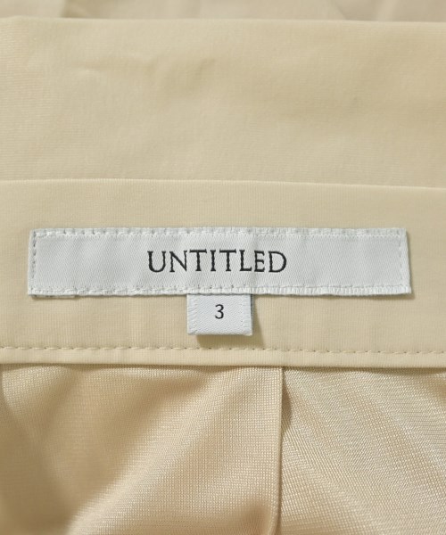 UNTITLED（アンタイトル）ひざ丈スカート ベージュ サイズ:3(L位) レディース/2200641137020