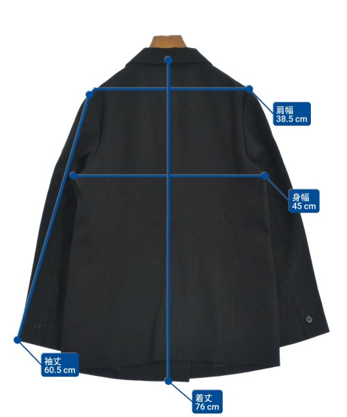 UNTITLED（アンタイトル）カジュアルジャケット 黒 サイズ:4(XL位) レディース/2200619982010