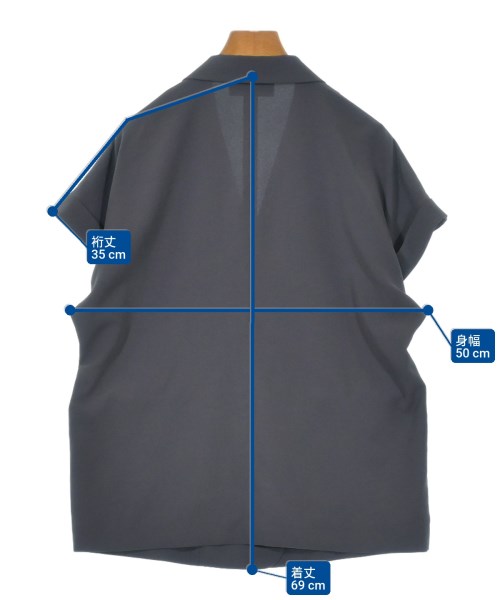 UNTITLED（アンタイトル）カジュアルジャケット グレー サイズ:2(M位) レディース/2200619982041