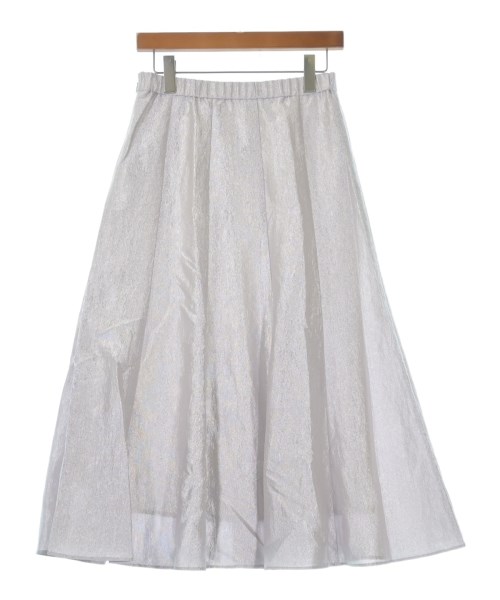 UNTITLED（アンタイトル）ロング・マキシ丈スカート シルバー サイズ:2(M位) レディース/2200619982072