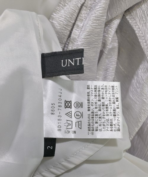 UNTITLED（アンタイトル）ロング・マキシ丈スカート シルバー サイズ:2(M位) レディース/2200619982072