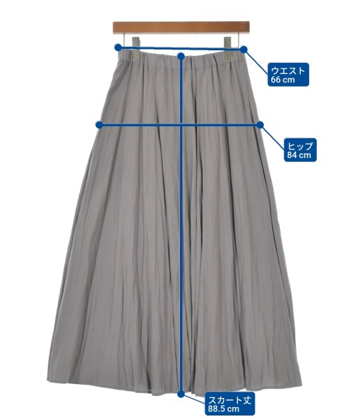 UNTITLED（アンタイトル）ロング・マキシ丈スカート グレー サイズ:-(M位) レディース/2200619982133