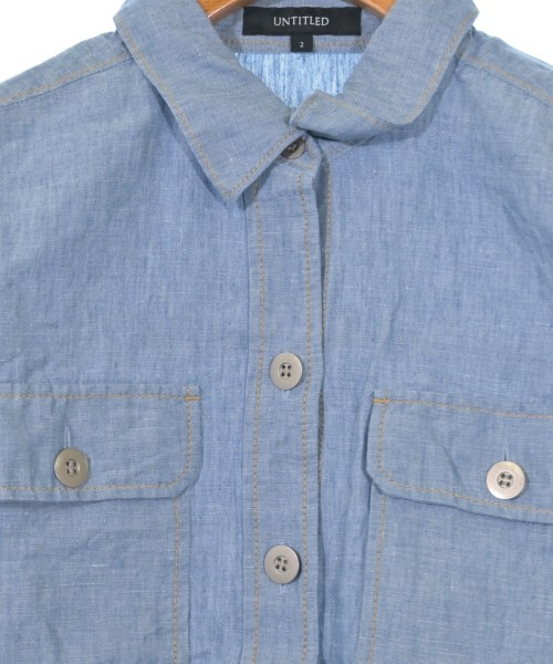 UNTITLED（アンタイトル）カジュアルシャツ 青 サイズ:2(M位) レディース/2200619982157