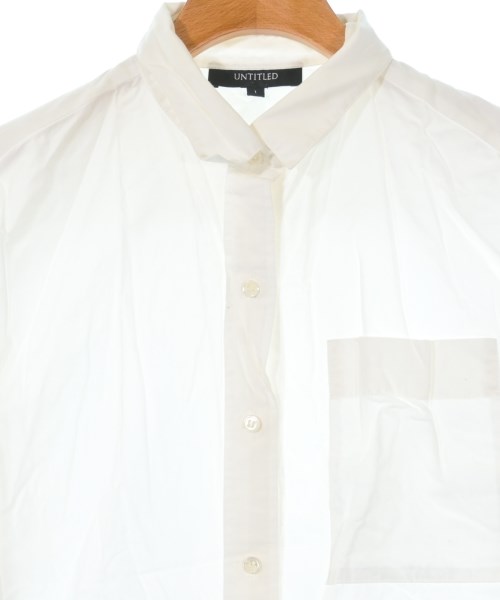 UNTITLED（アンタイトル）カジュアルシャツ 白 サイズ:1(S位) レディース/2200619982164