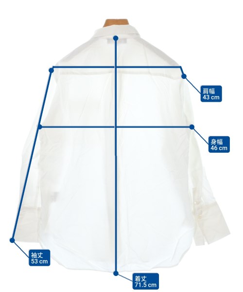 UNTITLED（アンタイトル）カジュアルシャツ 白 サイズ:1(S位) レディース/2200619982164