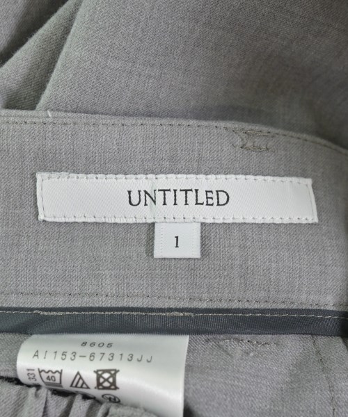 UNTITLED（アンタイトル）スラックス グレー サイズ:1(S位) レディース/2200627684043
