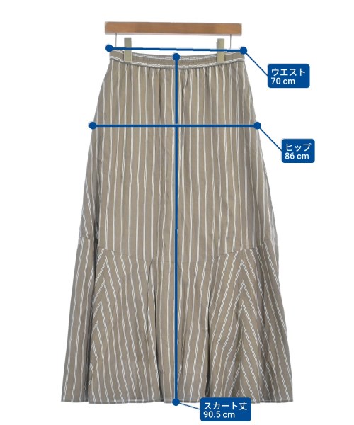 UNTITLED（アンタイトル）ロング・マキシ丈スカート 茶 サイズ:3(L位) レディース/2200629454033