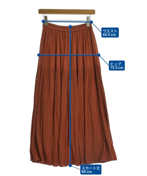 UNTITLED（アンタイトル）ロング・マキシ丈スカート 茶 サイズ:L レディース/2200641741067