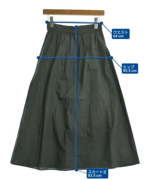 UNTITLED（アンタイトル）ロング・マキシ丈スカート グレー サイズ:1(S位) レディース/2200641741074