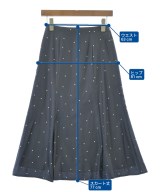 UNTITLED（アンタイトル）ロング・マキシ丈スカート 紺 サイズ:0(XS位) レディース/2200628004086