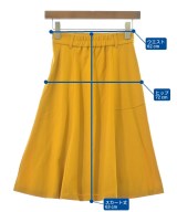 UNTITLED（アンタイトル）ひざ丈スカート 黄 サイズ:XS レディース/2200628004116
