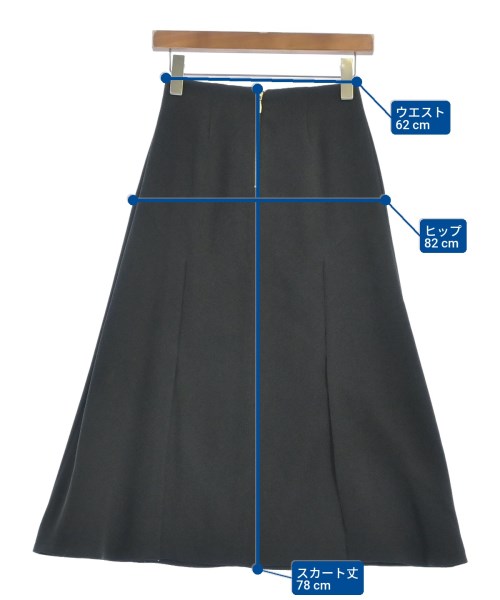 UNTITLED（アンタイトル）ロング・マキシ丈スカート 黒 サイズ:0(XS位) レディース/2200628004161