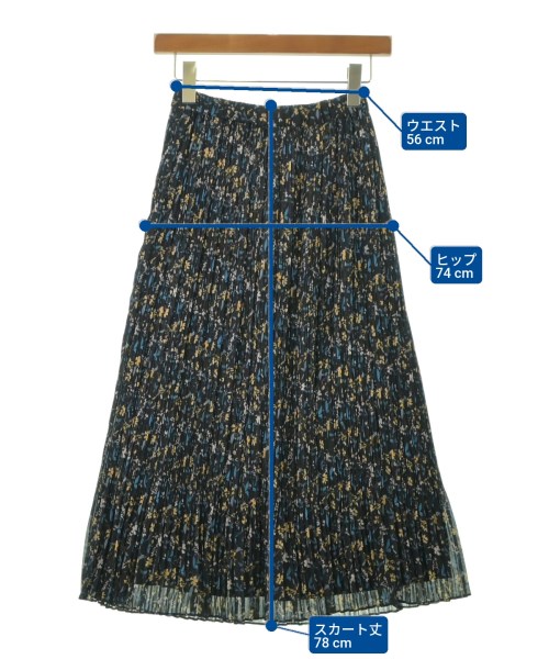 UNTITLED（アンタイトル）ロング・マキシ丈スカート 黒 サイズ:XXS レディース/2200628004215