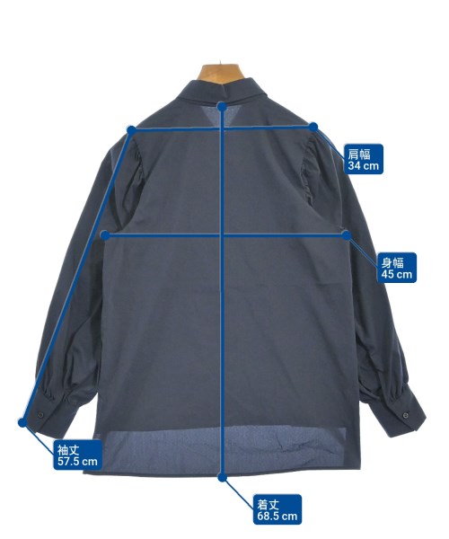 UNTITLED（アンタイトル）カジュアルシャツ 紺 サイズ:1(S位) レディース/2200628004383