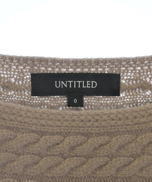 UNTITLED（アンタイトル）ニット・セーター ベージュ サイズ:0(XS位) レディース/2200628004444
