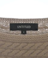 UNTITLED（アンタイトル）ニット・セーター ベージュ サイズ:0(XS位) レディース/2200628004444