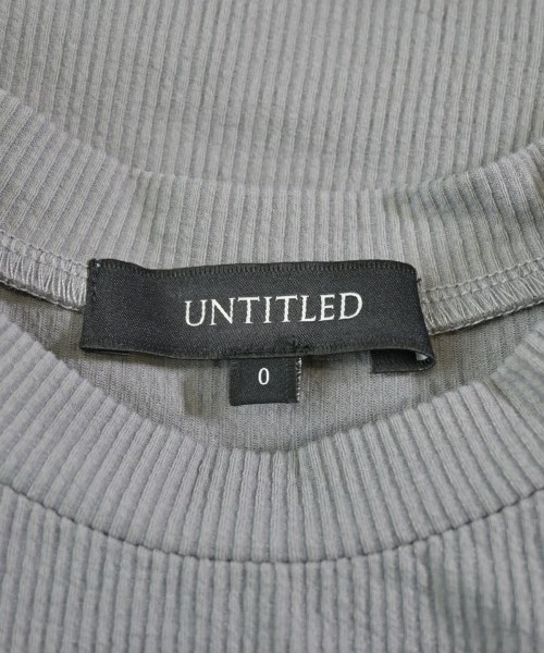 UNTITLED（アンタイトル）Tシャツ・カットソー グレー サイズ:0(XS位) レディース/2200628004482