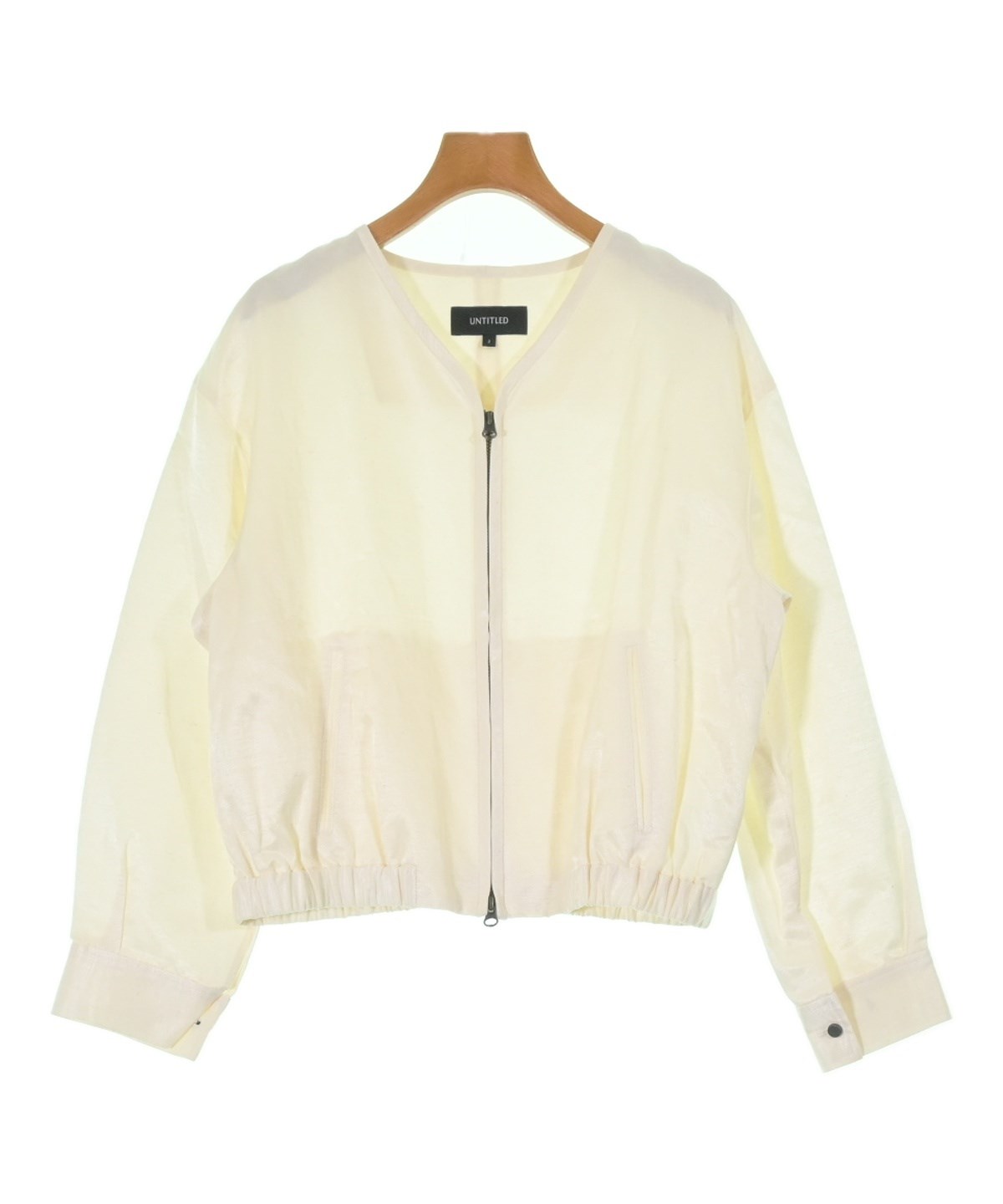 UNTITLED アンタイトル ブルゾン（その他） レディース 【古着】【中古】 UNTITLED（アンタイトル）その他 白 サイズ:2(M位) レディース