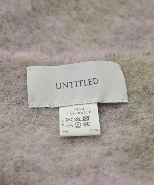 UNTITLED（アンタイトル）マフラー ピンク サイズ:- レディース/2200631799108