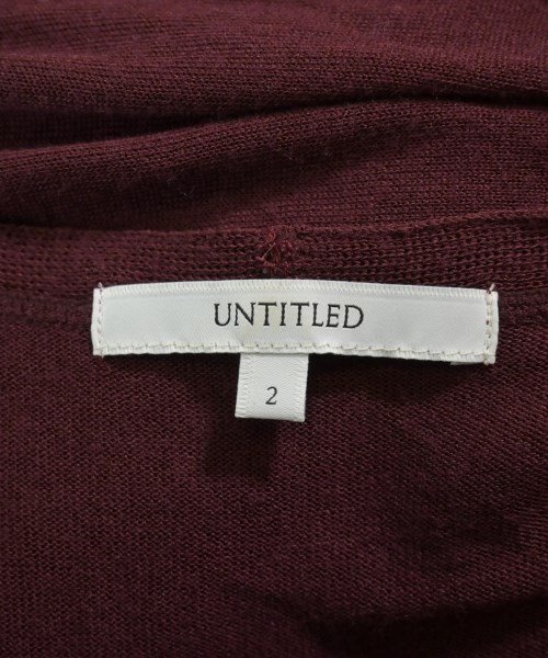 UNTITLED（アンタイトル）カーディガン 赤 サイズ:2(M位) レディース/2200625204076