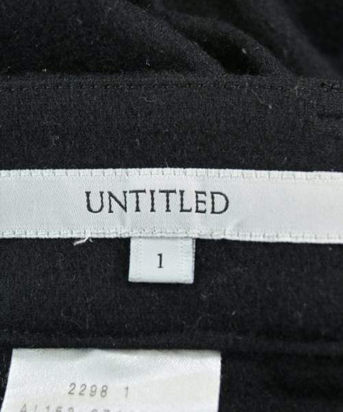UNTITLED（アンタイトル）スラックス 黒 サイズ:1(S位) レディース/2200629000049