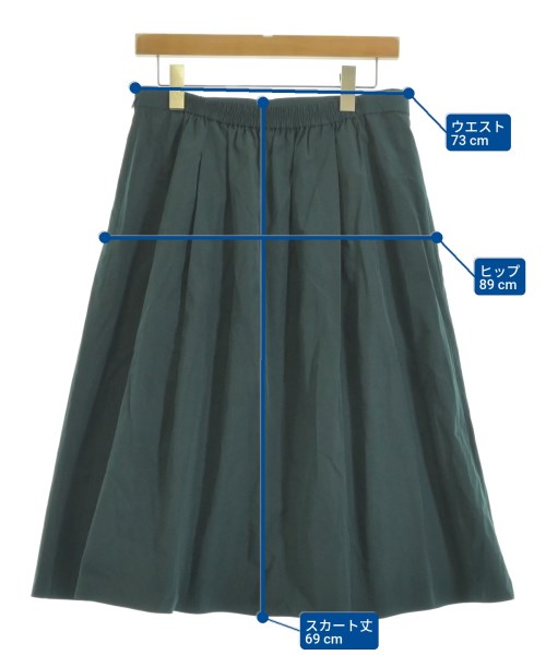 UNTITLED（アンタイトル）ロング・マキシ丈スカート 緑 サイズ:2L(L位) レディース/2200623675014