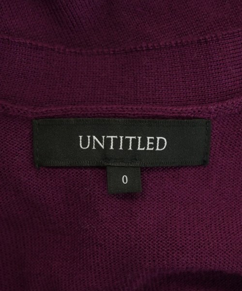 UNTITLED（アンタイトル）カーディガン 紫 サイズ:0(XS位) レディース/2200629087064