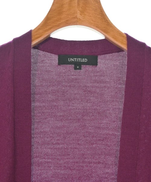 UNTITLED（アンタイトル）カーディガン 紫 サイズ:0(XS位) レディース/2200629087064