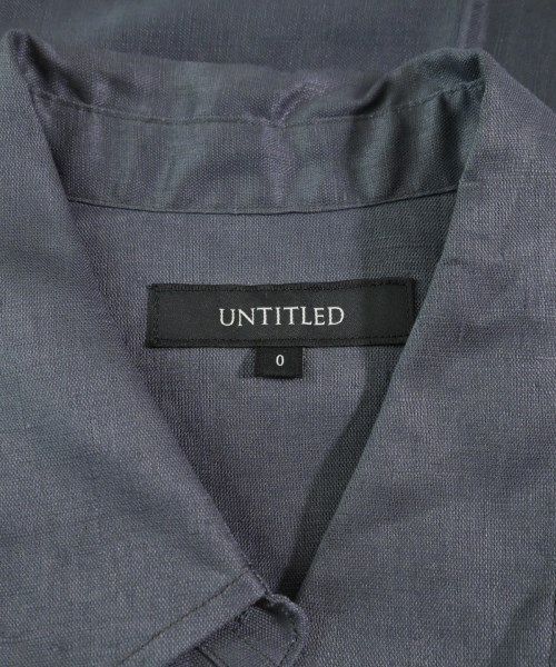 UNTITLED（アンタイトル）カジュアルシャツ グレー サイズ:0(XS位) レディース/2200632771097