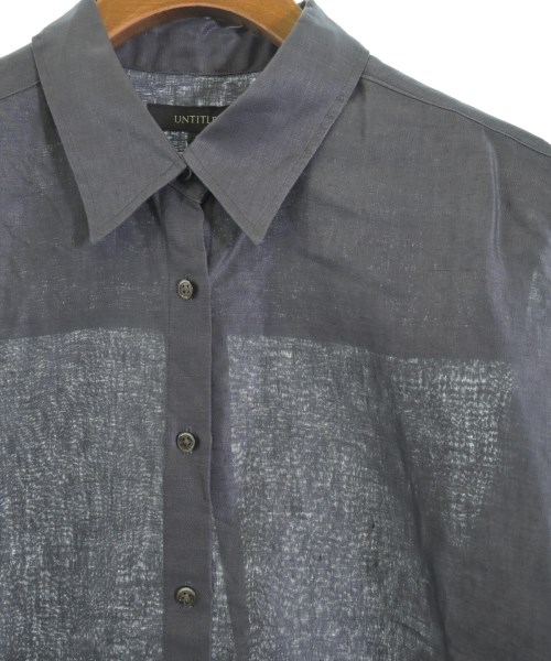UNTITLED（アンタイトル）カジュアルシャツ グレー サイズ:0(XS位) レディース/2200632771097