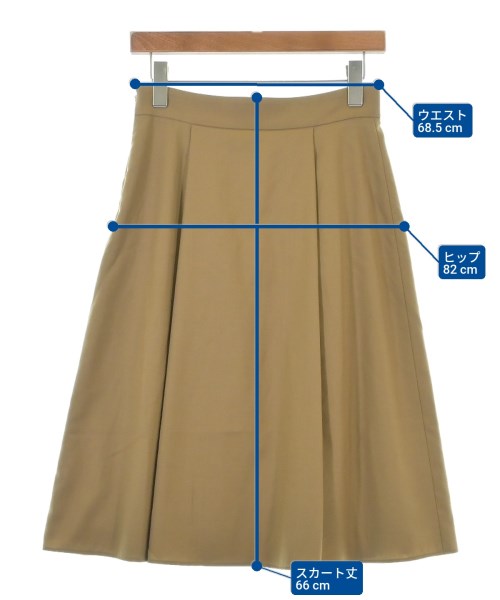 UNTITLED（アンタイトル）ひざ丈スカート ベージュ サイズ:2(M位) レディース/2200643623040