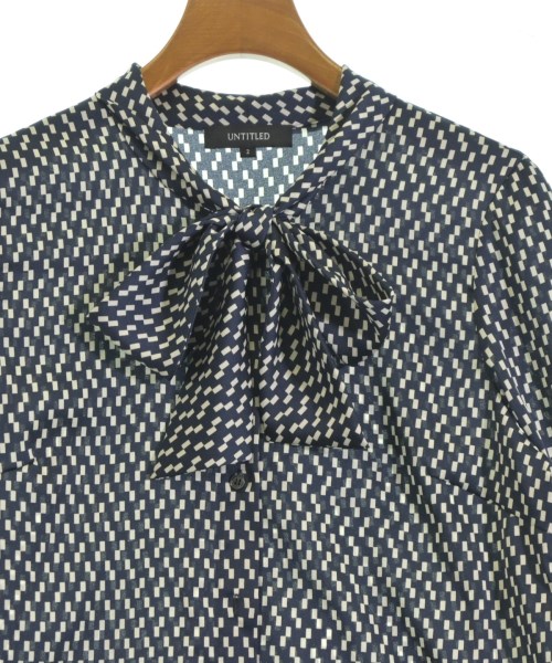 UNTITLED（アンタイトル）ブラウス 紺 サイズ:2(M位) レディース/2200612859111