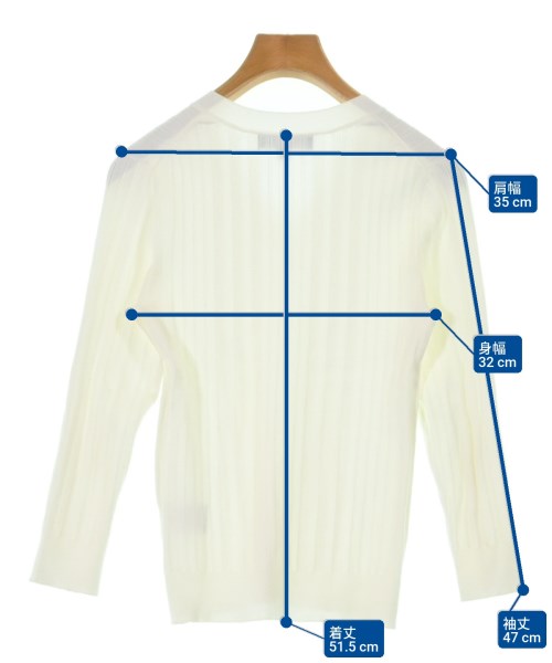 UNTITLED（アンタイトル）ニット・セーター 白 サイズ:0(XS位) レディース/2200621450026
