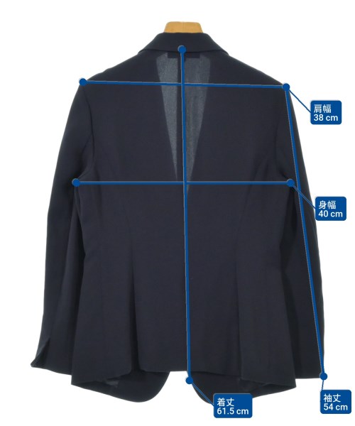 UNTITLED（アンタイトル）ジャケット 紺 サイズ:2(M位) レディース/2200621138023