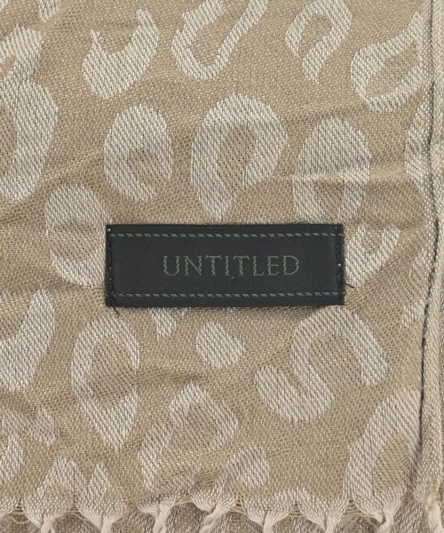 UNTITLED（アンタイトル）マフラー ベージュ サイズ:- レディース/2200613546102