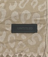 UNTITLED（アンタイトル）マフラー ベージュ サイズ:- レディース/2200613546102