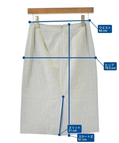 UNTITLED（アンタイトル）ひざ丈スカート グレー サイズ:1(S位) レディース/2200624677048