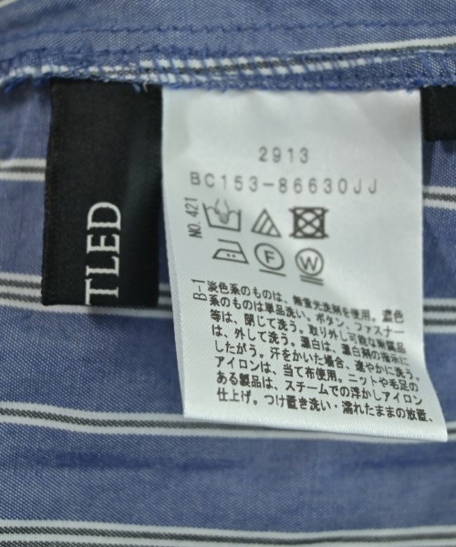 UNTITLED（アンタイトル）カジュアルシャツ 青 サイズ:2(M位) レディース/2200623544129